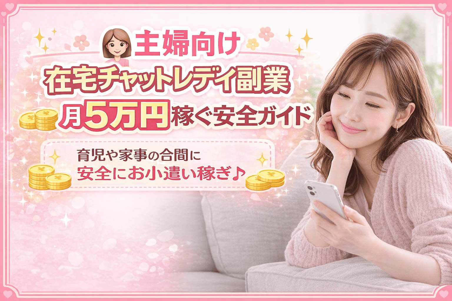 👩主婦向け在宅チャットレディ副業｜月5万円稼ぐ安全ガイド